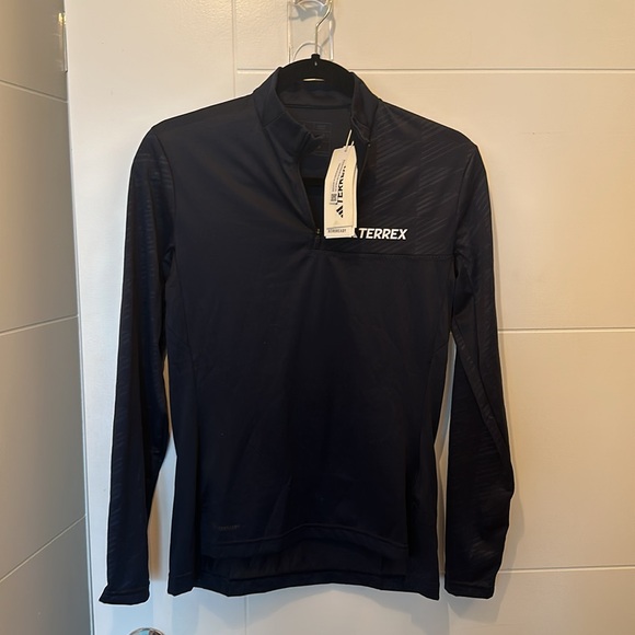 Adidas terrex half-zip long sleeve, legend ink, small - Picture 6 of 8